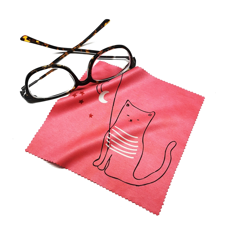 Logo Printed Soft Microfiber Cleaning Cloth for Glasses Sunglasses Wiping