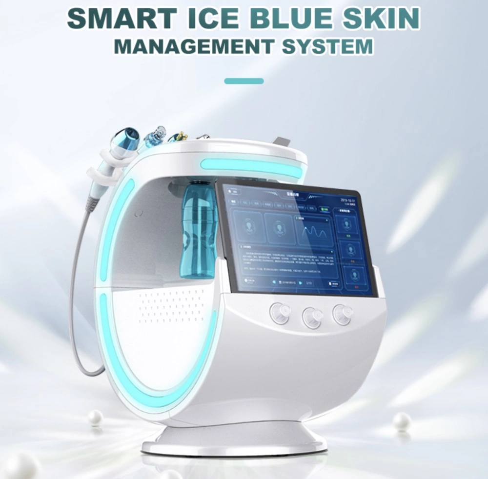 7 en 1 SPA máquina de peel Microdermabrasion hidrógeno Oxy Jet Aqua Peel Diamond Microdermabrasion dispositivo Hidrofacial Smart Ice Blue Machine