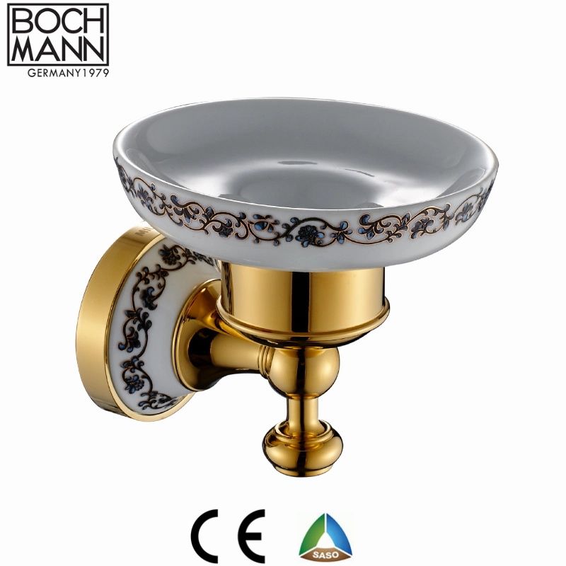 High quality/High cost performance Full Brass Rose Gold Bathroom Accessory Soap Dish Holder