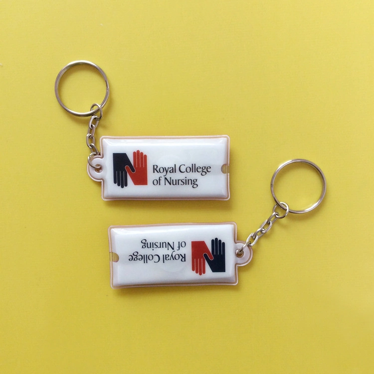 Custom Design Promotional Gift LED Light PVC Puffy Keychain