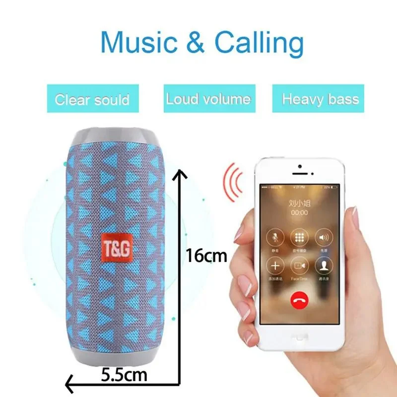 Portable Tg 117 Waterproof Wireless HiFi Tg 117 Speaker Outdoor Stereo Mini Tg117 Bt Speaker