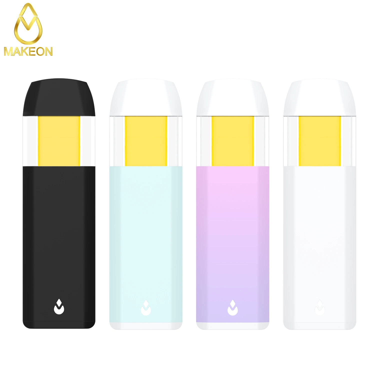 ماكيون DC 2.0 جرام قلم Vape الأفقي السيراميك عالية حاوية من نوعية الزيت السميك بدون أي تسرب شعار العلامة التجارية المخصصة علبة من نمط vape