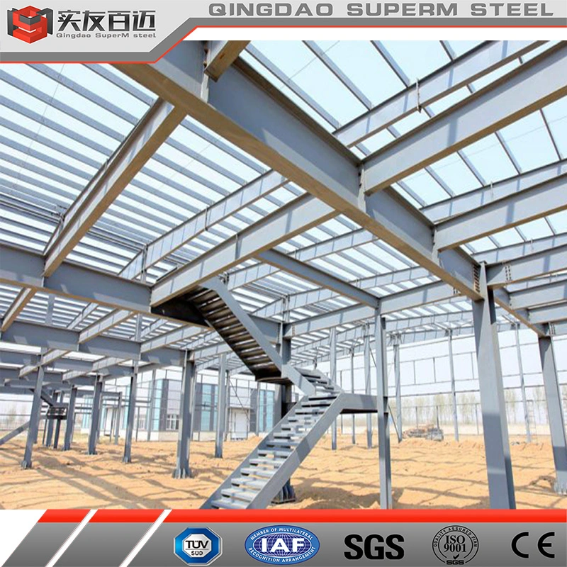 Factory Directly Insulated Metal Roof and Wall Sandwich Panel Prefab Steel Warehouse Price Multi-Storeys Prefab Steel Structure Buildings for Sale