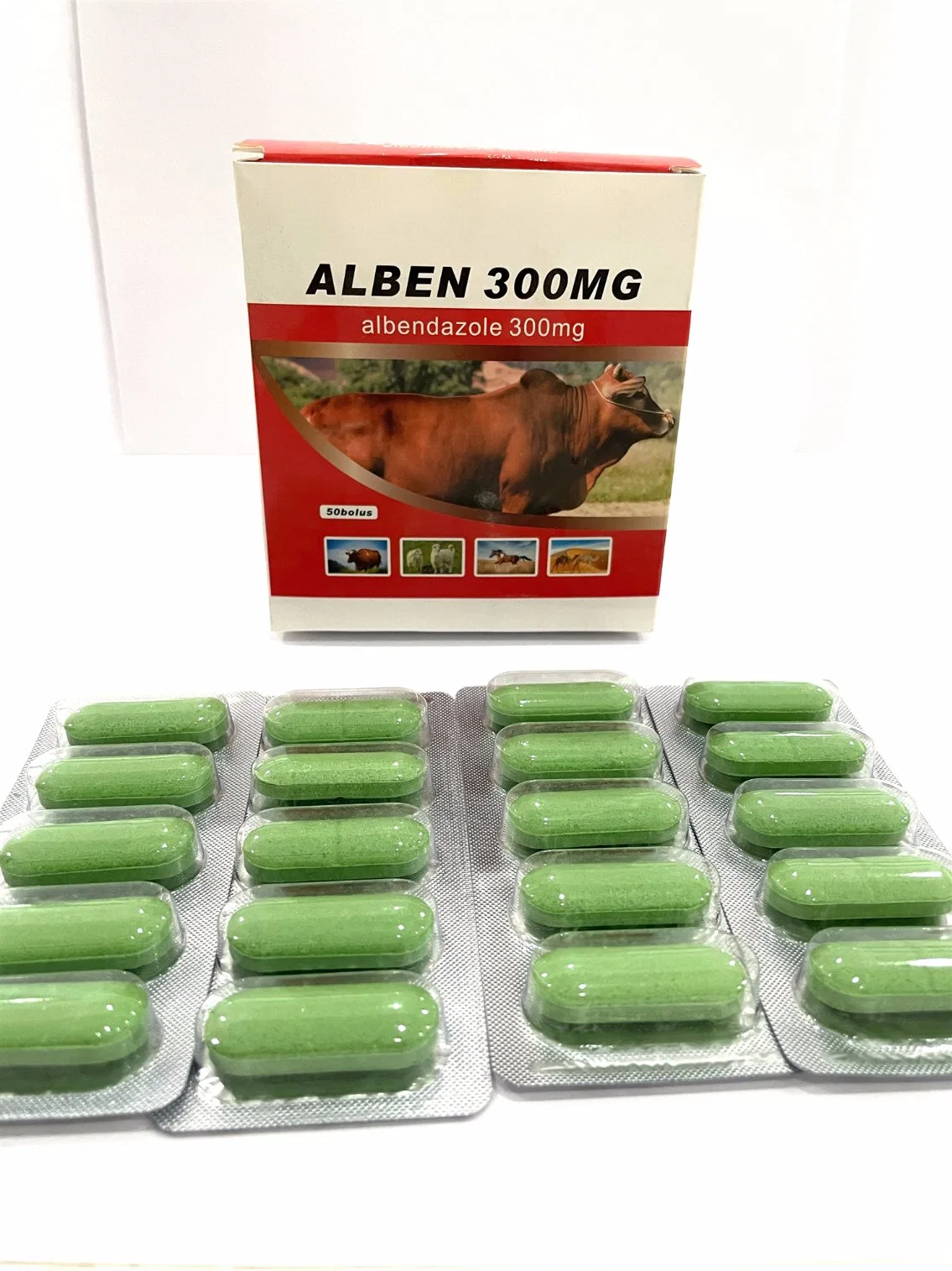 Albendazole 300mg 2500mg Bolus for Animal Use