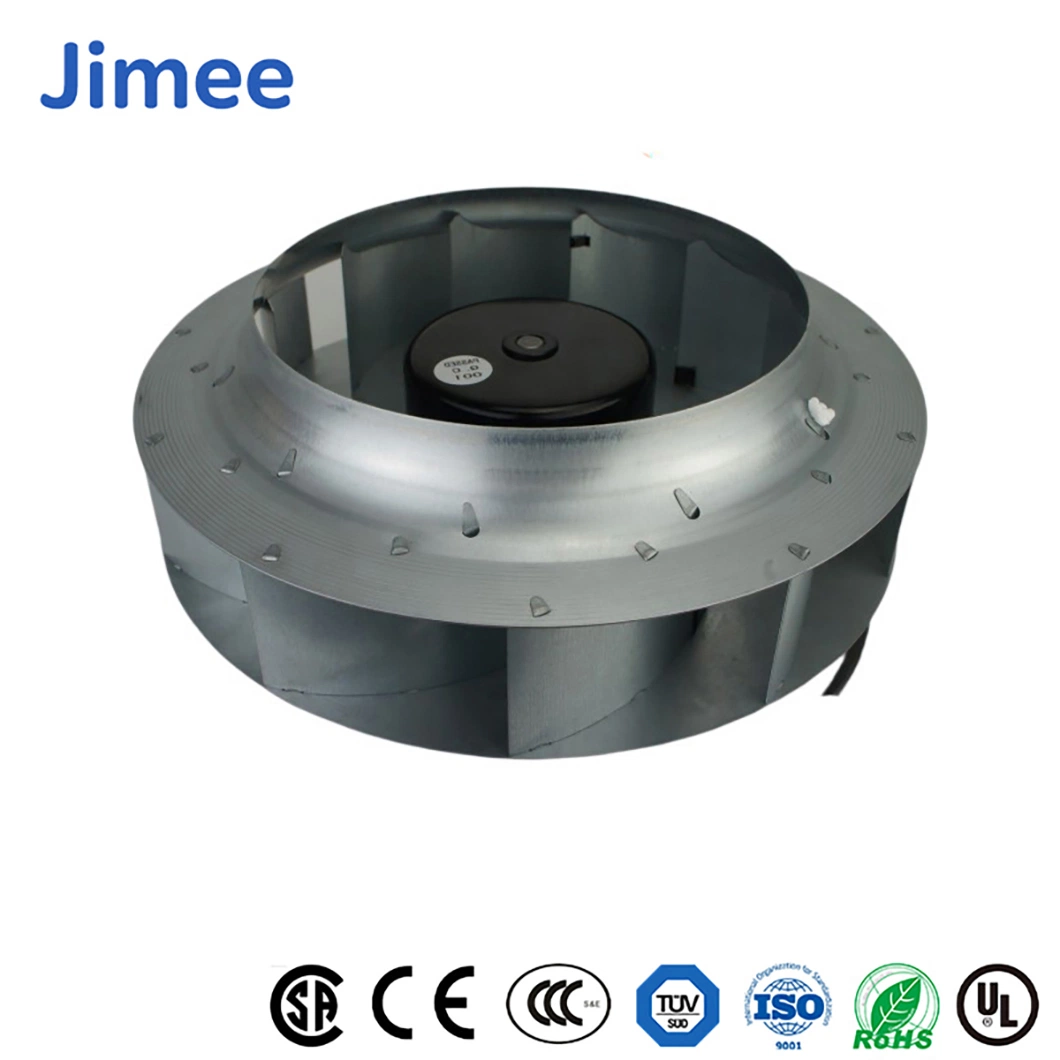 Jimee Motor China Garden Blower Manufacturing Jm280/80e2b2 2100 (M3/H) Air Flow Ec Centrifugal Fans Stainless Steel Small Centrifugal Fan for Cooling System