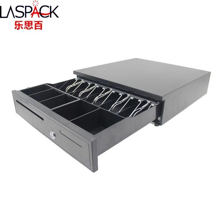 China Supplier Metal Cash Drawer Slide Series Front Lock Money Drawer 405 5bill 5 Coin Rj11 POS System Cash Drawer