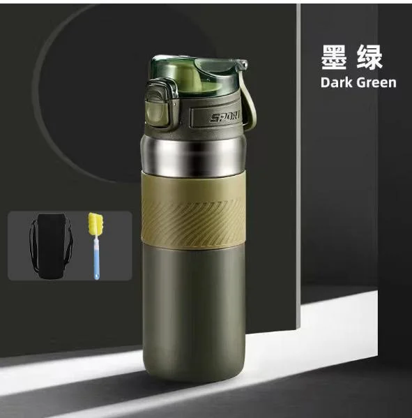 Tkk 316 Stainless Steel Portable Travel Mug High End Sports Water Bottle with Bounce Lid