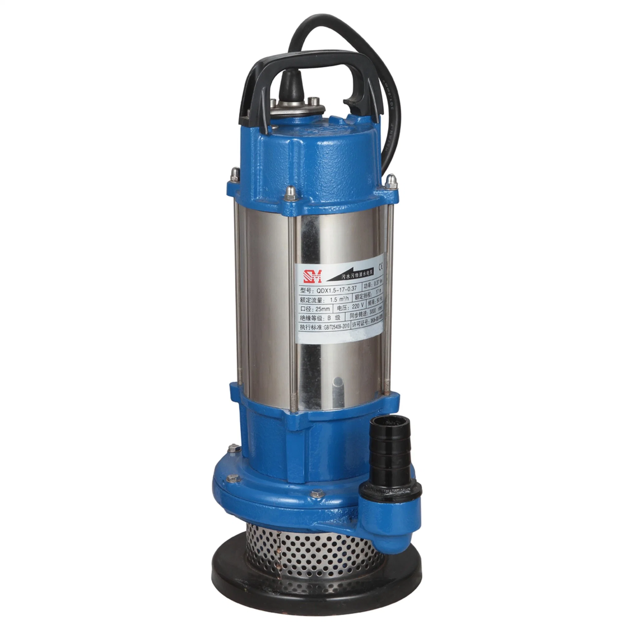 Cast Iron/ Stainless Steel Submersible Sewage Pump Sps (SPS30-6-0.75)