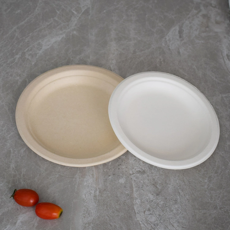 Degradable Compostable Disposable Eco Friendly Sugarcane Bagasse Plates Dinner Set