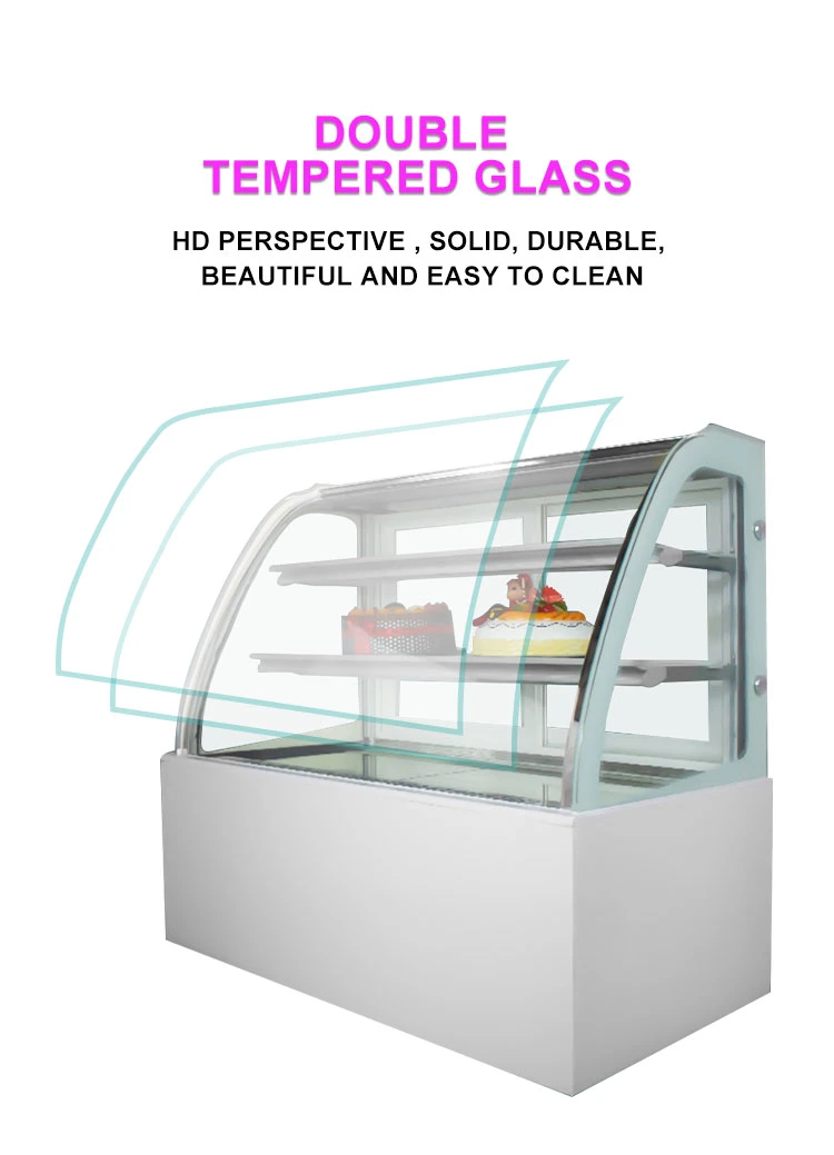 Melhor equipamento de refrigeração Display Pastelaria frigorífico/Padaria Showcase/vitrina de bolos para armazenamento de padaria