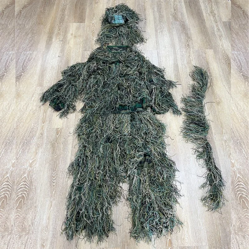 Military Hunting Training Woodland Camouflage Ghillie Suit