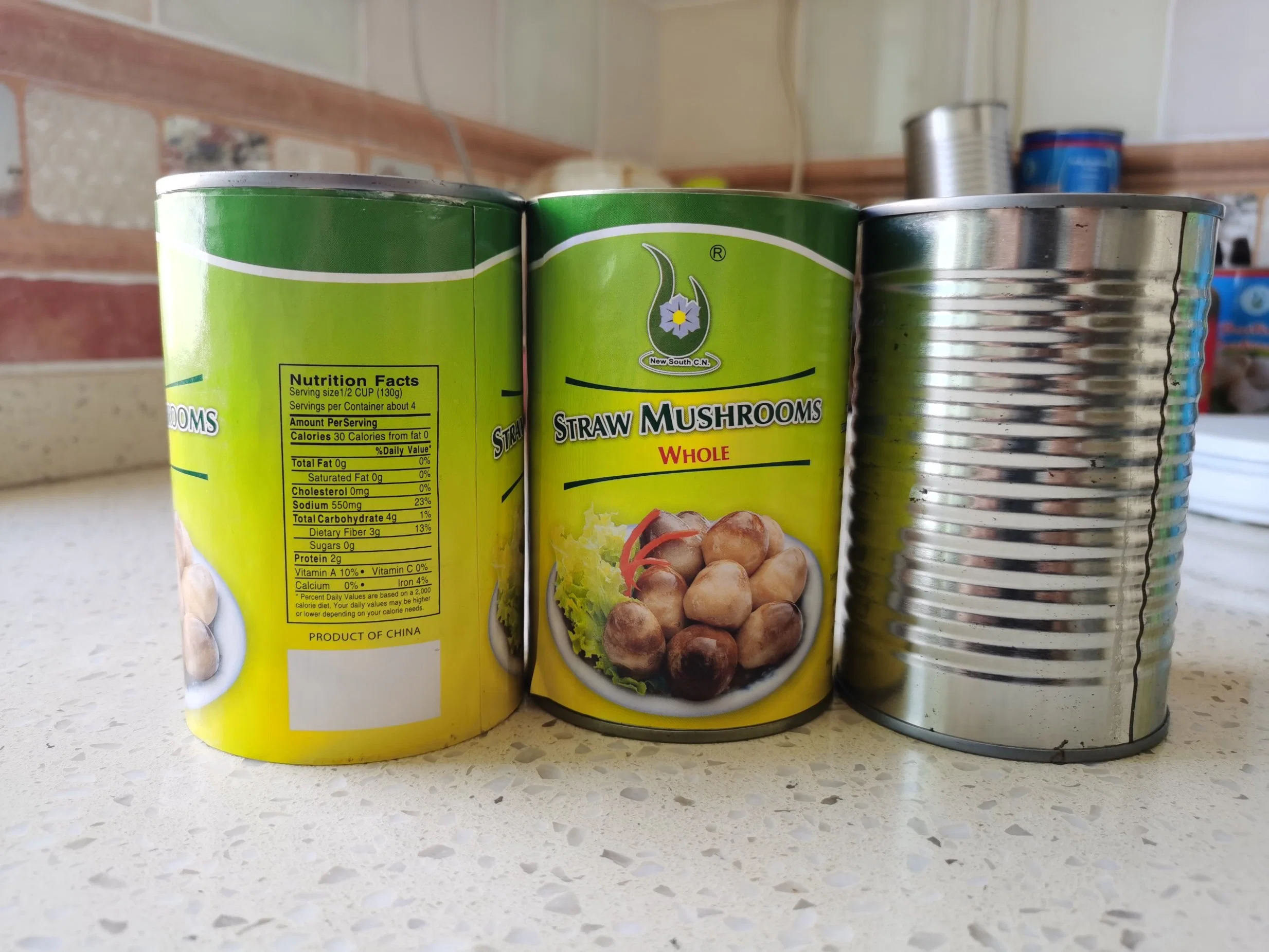 Canned Straw Mushroom Whole Halal Button Mushroom Cans