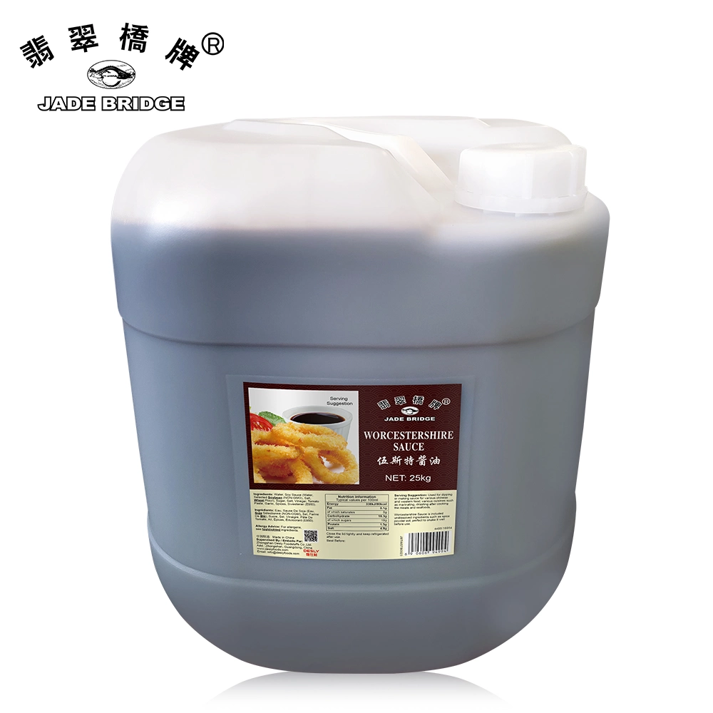 Auténtico sabor clásico puente de Jade Más Vendidos 15 Kg de salsa Worcestershire