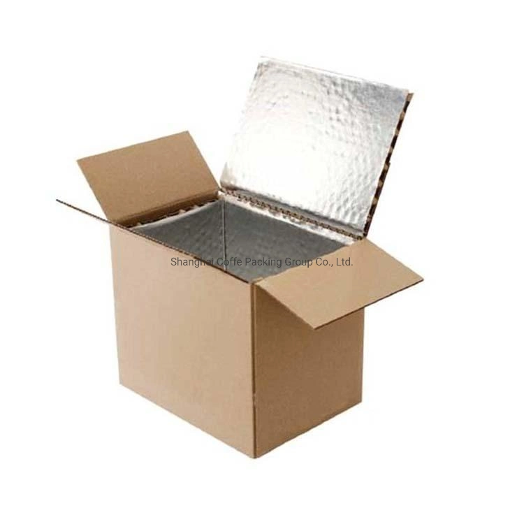 Custom Logo Printing Insulate Box Corrugated Seafood Meat Shipping Boxes Heat Protection Box