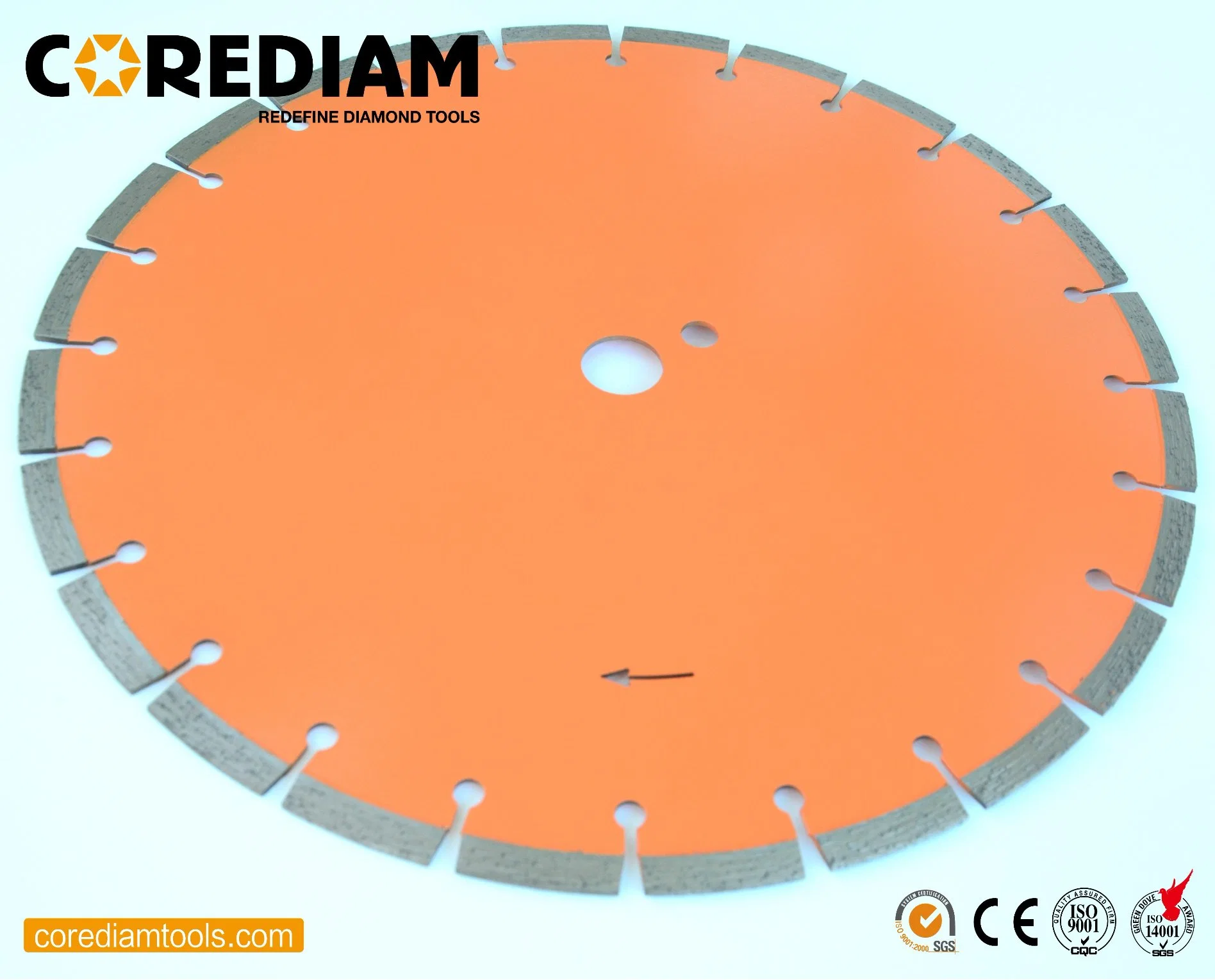 Laser Welded Concrete Cutting Disc with 10mm Segment Width From China Diamond Tool Manufacturer