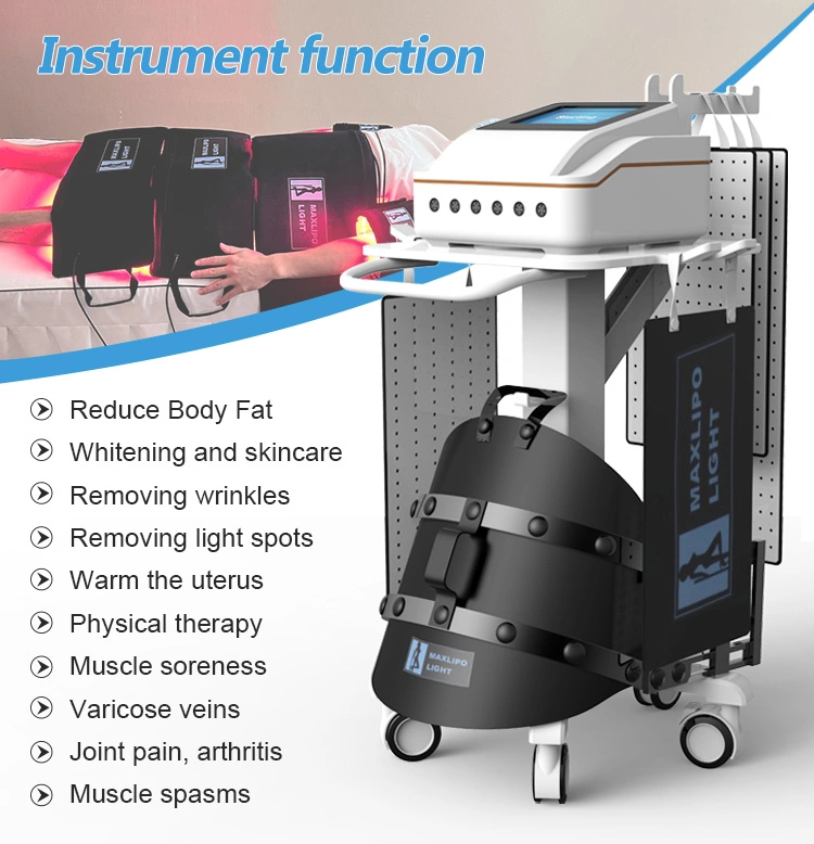 New Products 6 in 1 Phototherapy Laser LED Belt Lipo Melt Fat Burn Body Slimming Physical Pain Removal and Skin Acne Improvement Machine