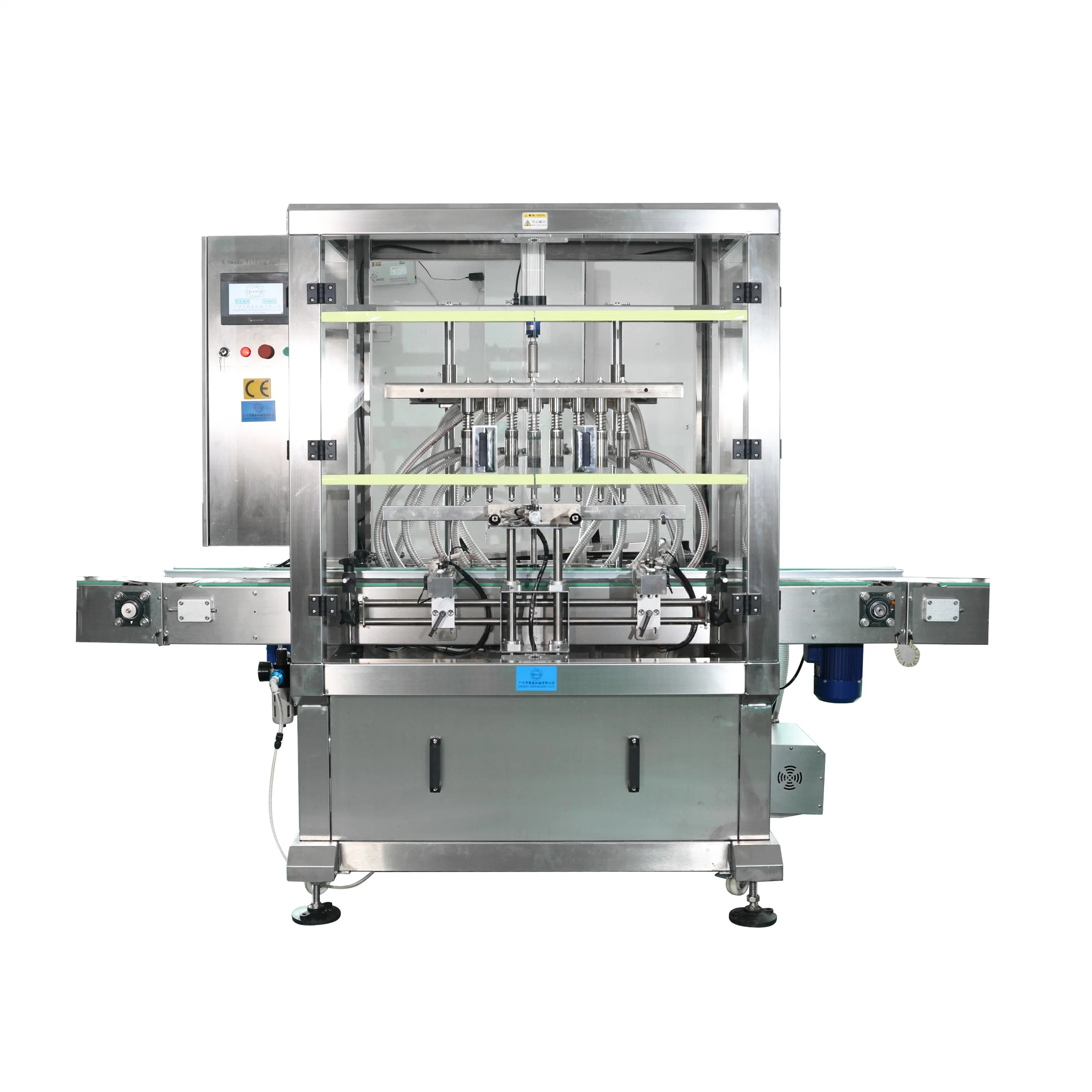 Top Grade GMP Stainless Steel Auto Piston Pump Liquid Paste Filling Machine