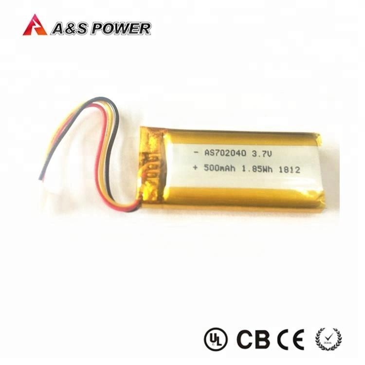 552540 3,7V 540mAh ciclos 500 batería de polímero de litio Con certificados UL CE Un38,3