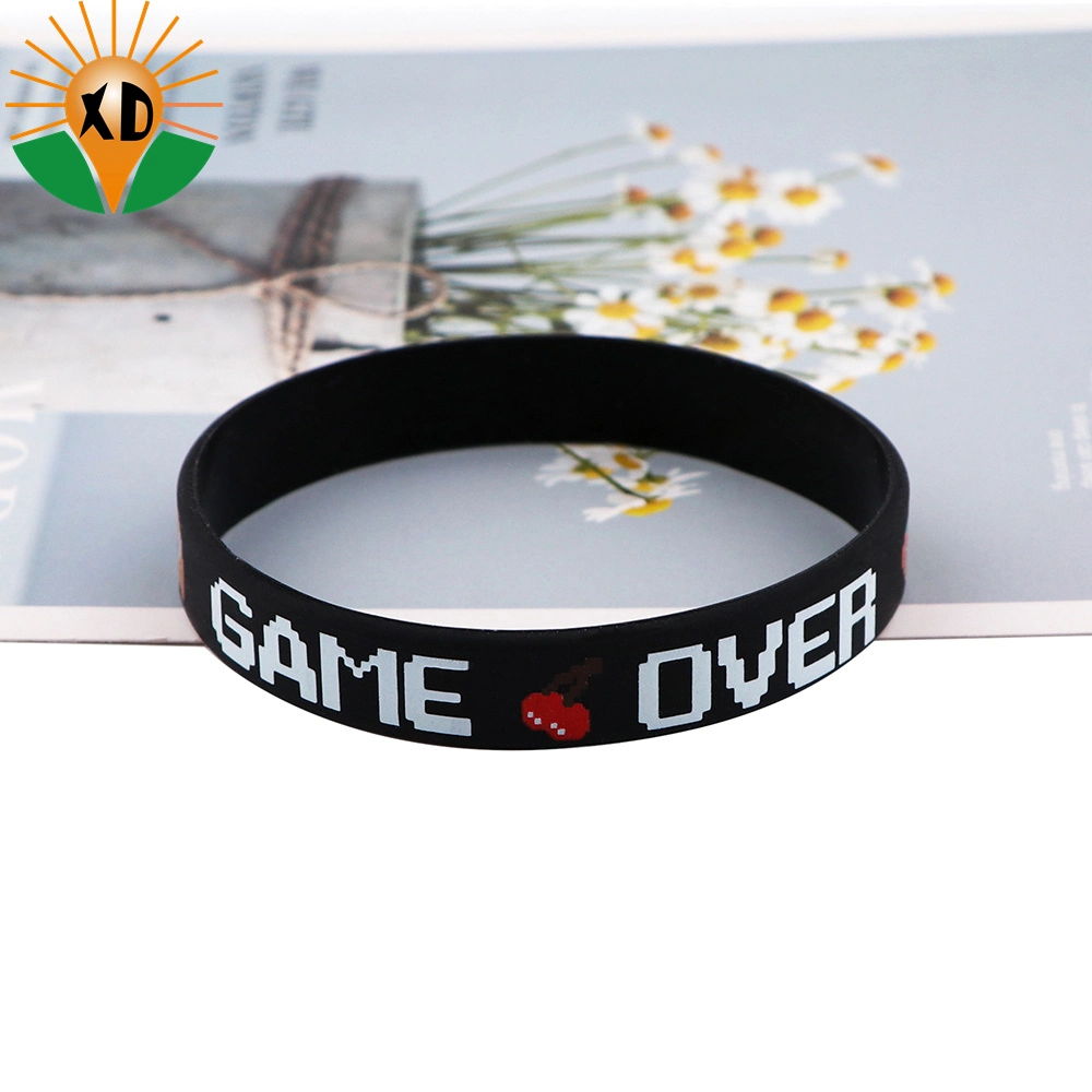 Watches Ibeacon Lock Thermal Customized Logo Elastic Rubber Glow Bracelet PVC Slap Promotional Silicone Wristband