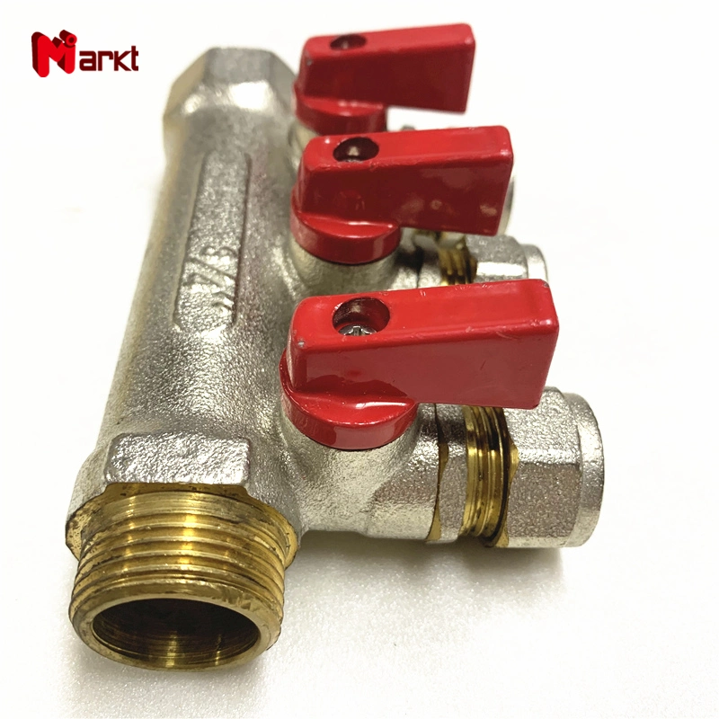 Heating Manifold Valve Male Thread for Gas and Water Pipe