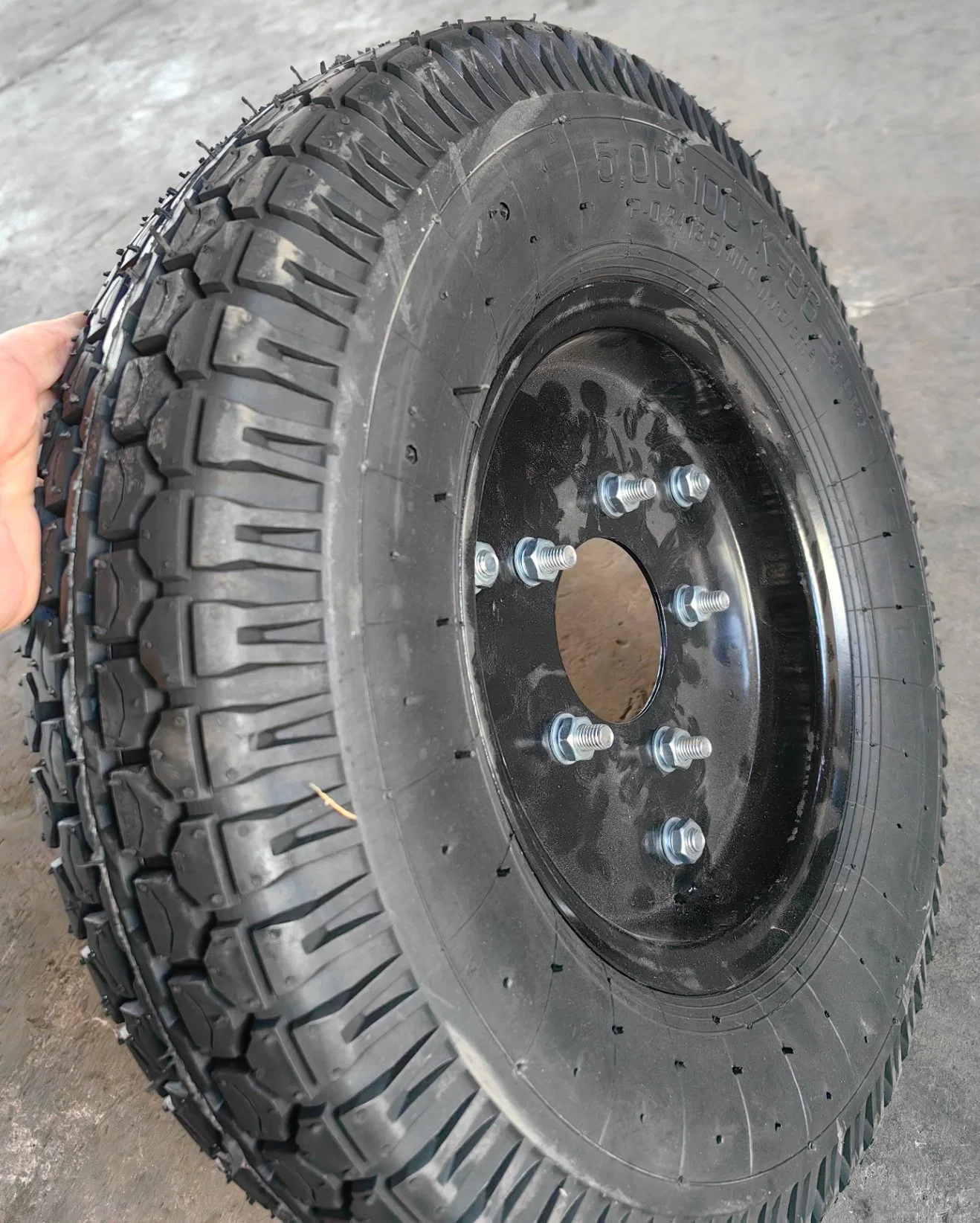 Air Tire + Wheel for Cultivator 5.00-10