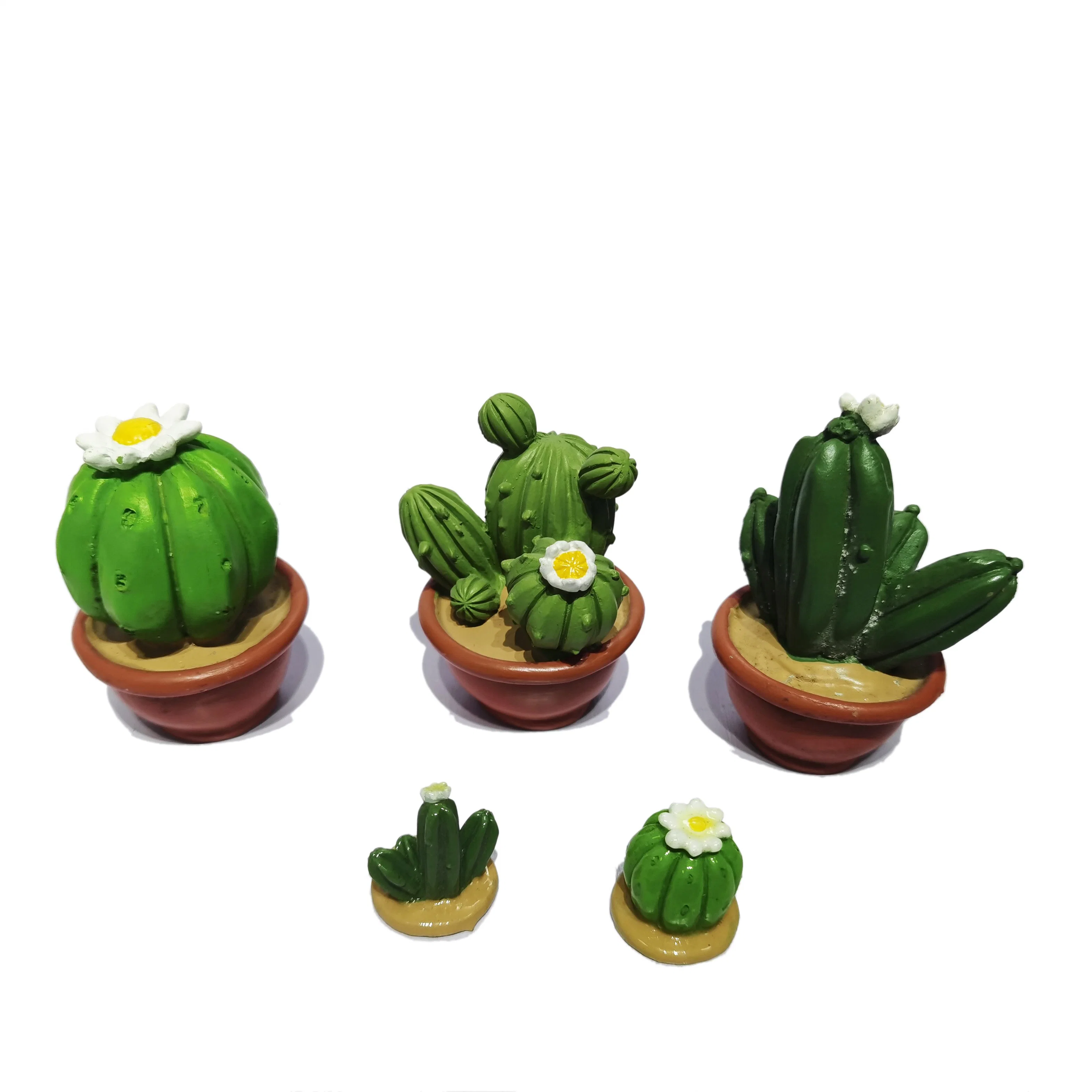 Embarcação de outro documento Polyresin pequenas figuras Minions Microland Schaft Cactus Ornament Versão suculentos