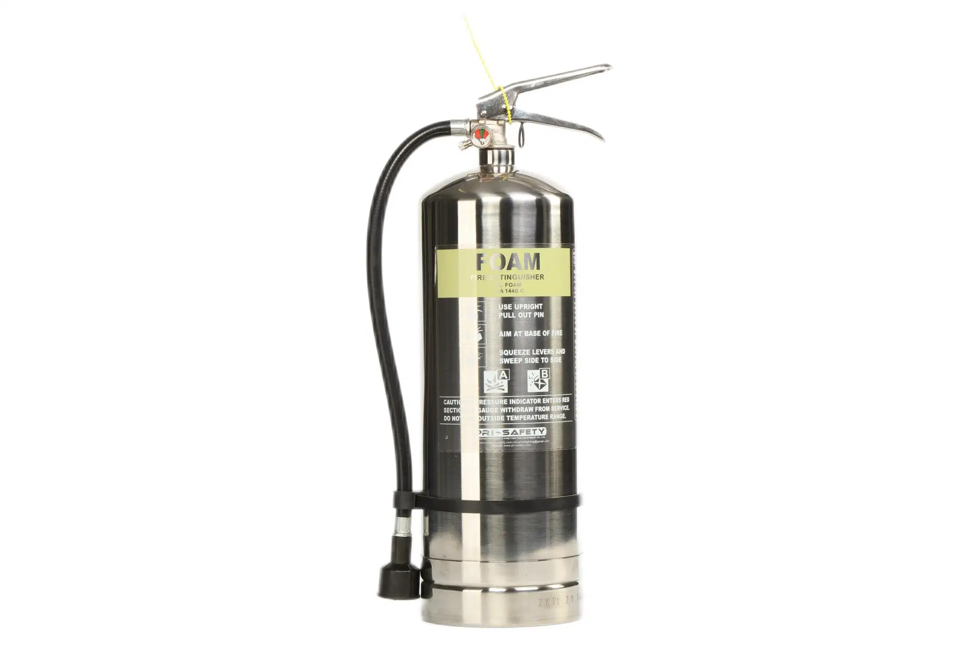 Extincteur à incendie en acier inoxydable de haute qualité 1 kg, 2 kg, 6 kg, 9 kg, 12 kg, poudre sèche, mousse AFFF, F500, Coldfire, Incendie Ade2000, extincteur à feu