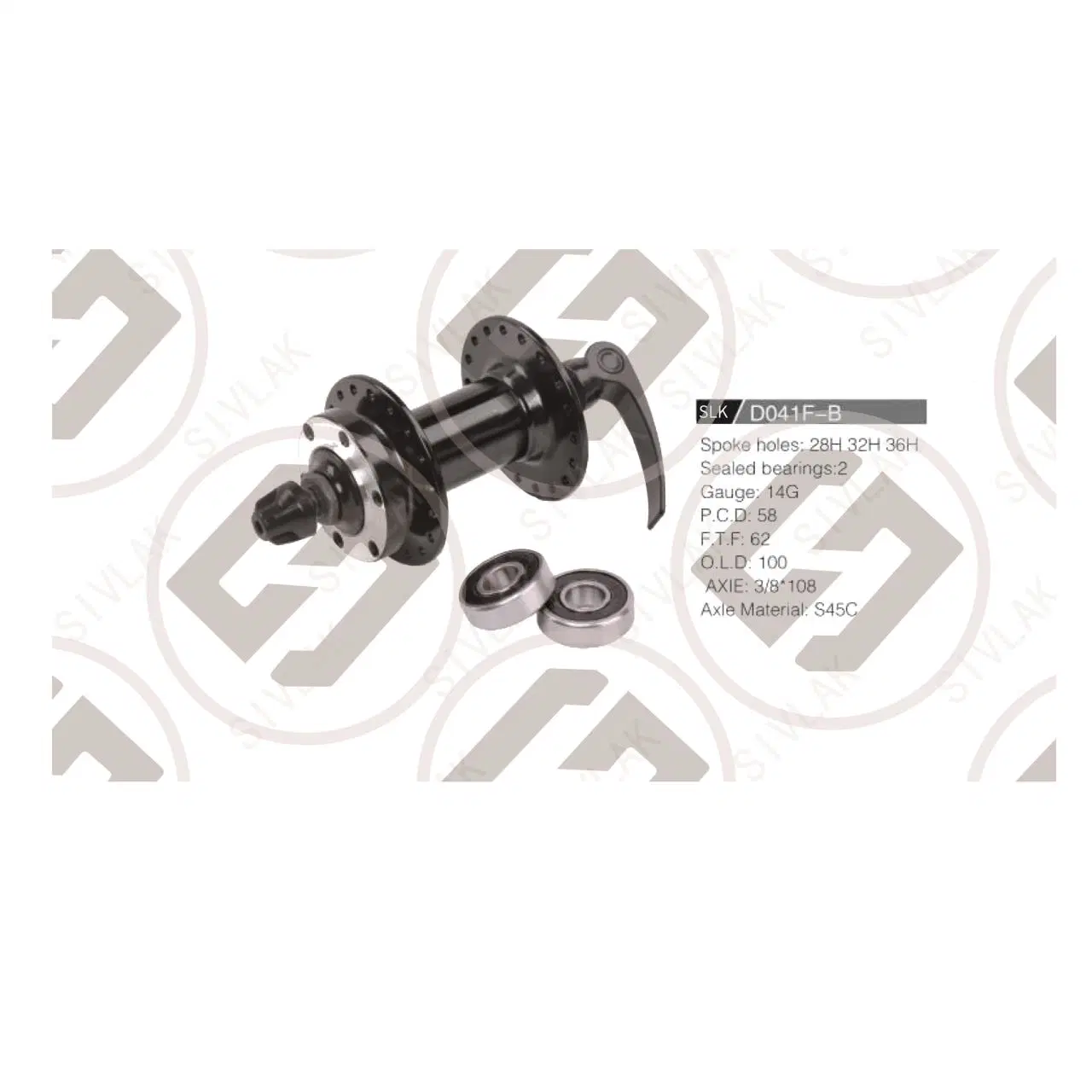 Partes de bicicletas Mountain Bike Disc Brake Hubs