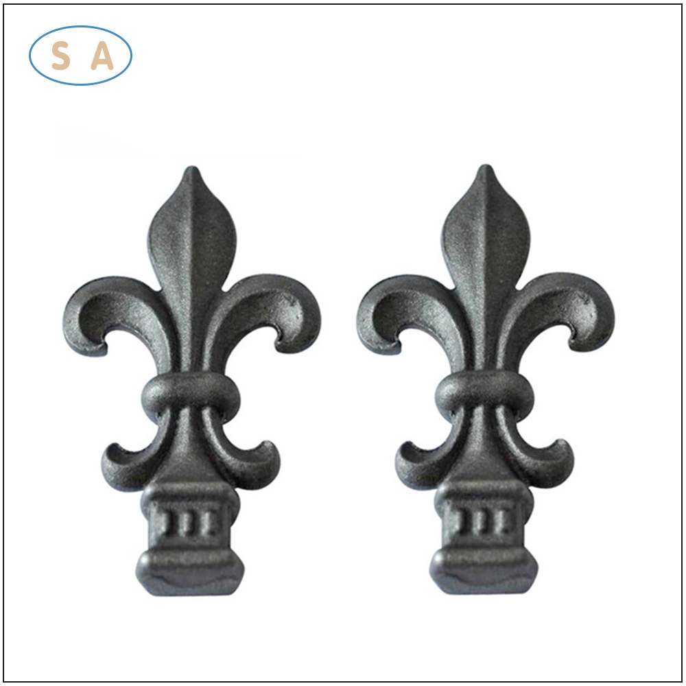 OEM Decorativo Cast Iron Spear Head Forn Iron Spears for Porta/cerca