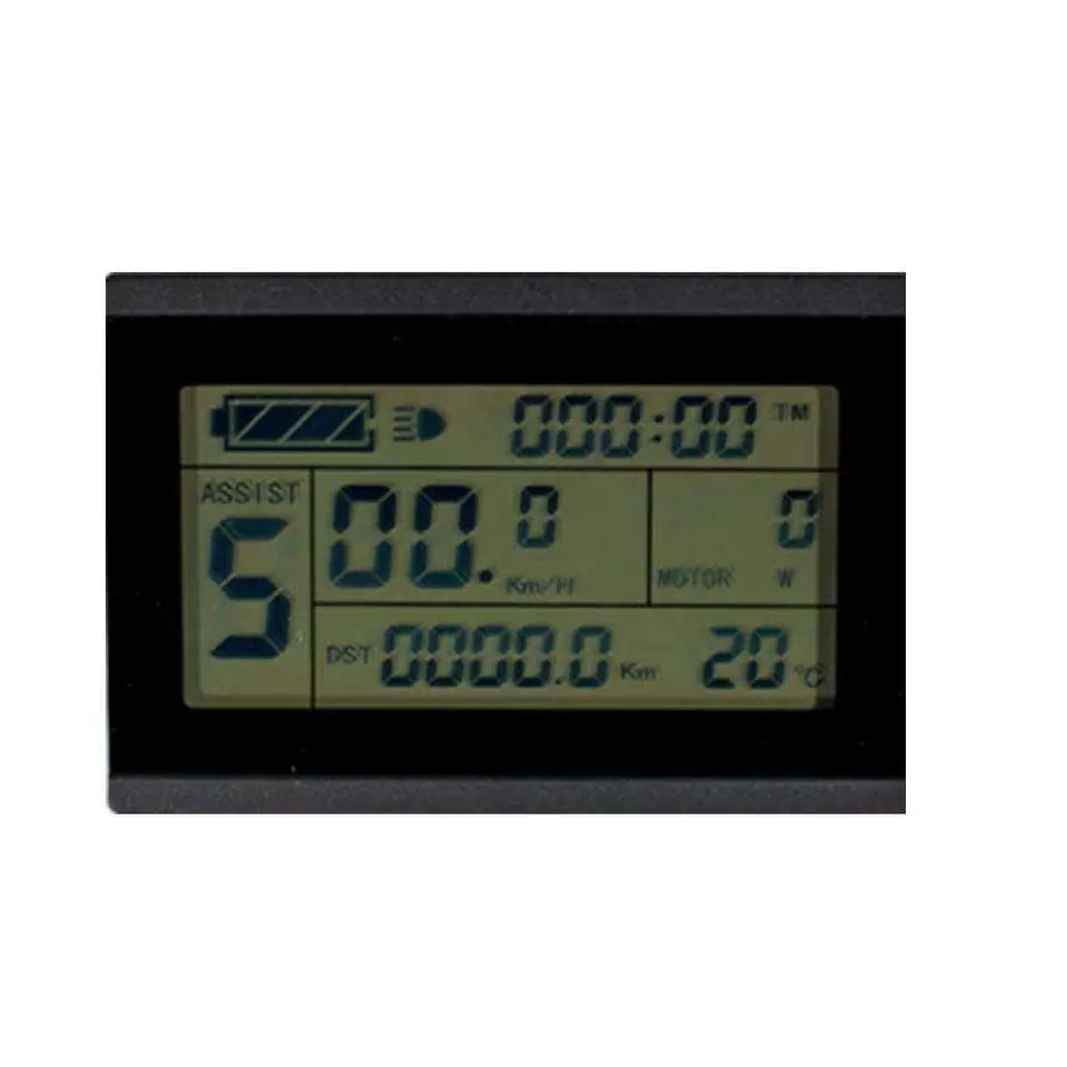 Monitor LCD de 36 V de 48 V e 72 V com visor Kt-LCD3 eléctrico de bicicleta Peças de conversão de bicicletas eléctricas para o controlador Kt