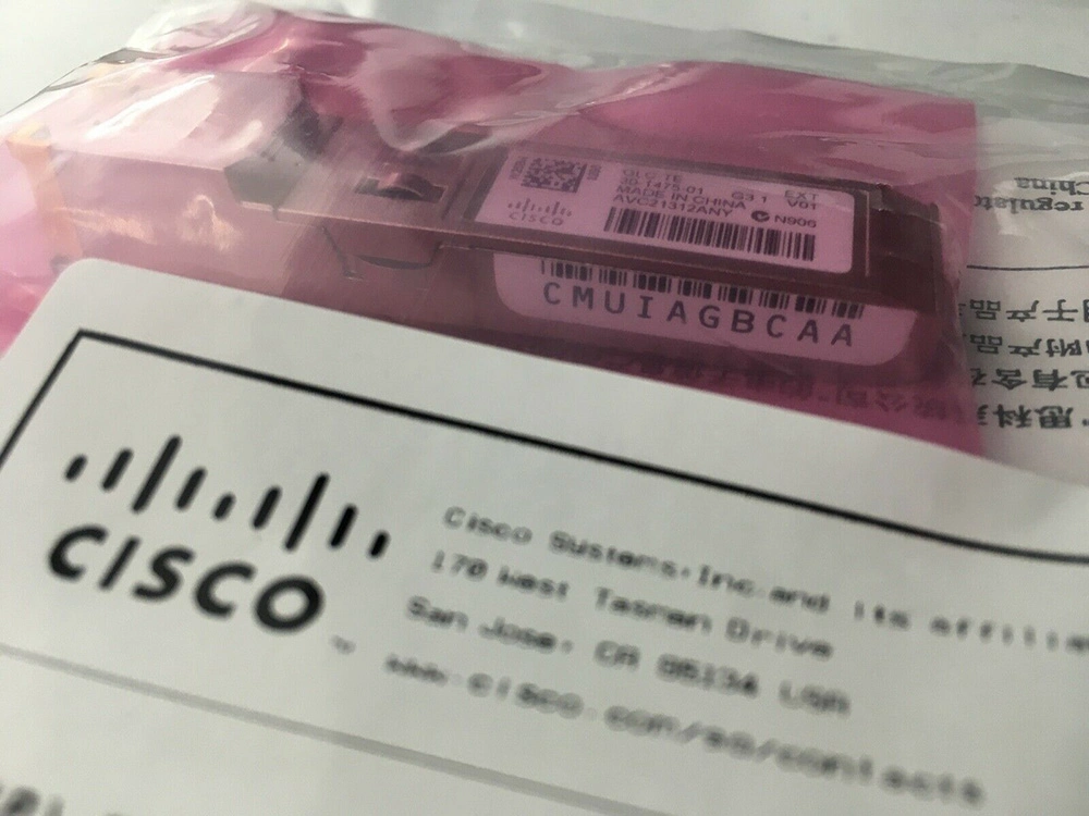 وحدة جهاز إرسال/استقبال Cisco GLC-Te= 1000BASE-T SFP لكبر الفئة 5 وحدة شبكة ألياف ضوئية لمحول Ethernet السلكي