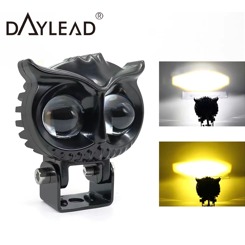 Owl Shape Aluminum Work Light IP68 15W LED Auxiliary Motorcycle Working LED Fog Lights for Motorcycle