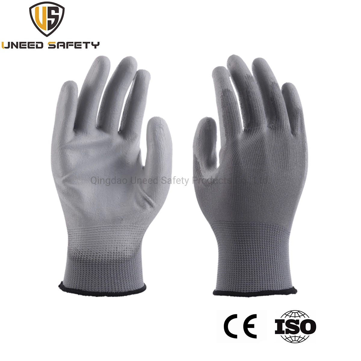 Garden Work Palm Nylon Durable PU Coated Anti Static Safety Woman Work Gloves