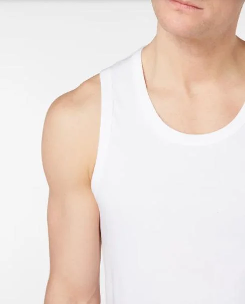 Good Quality Bamboo Fabric Men Vest Top Clothing