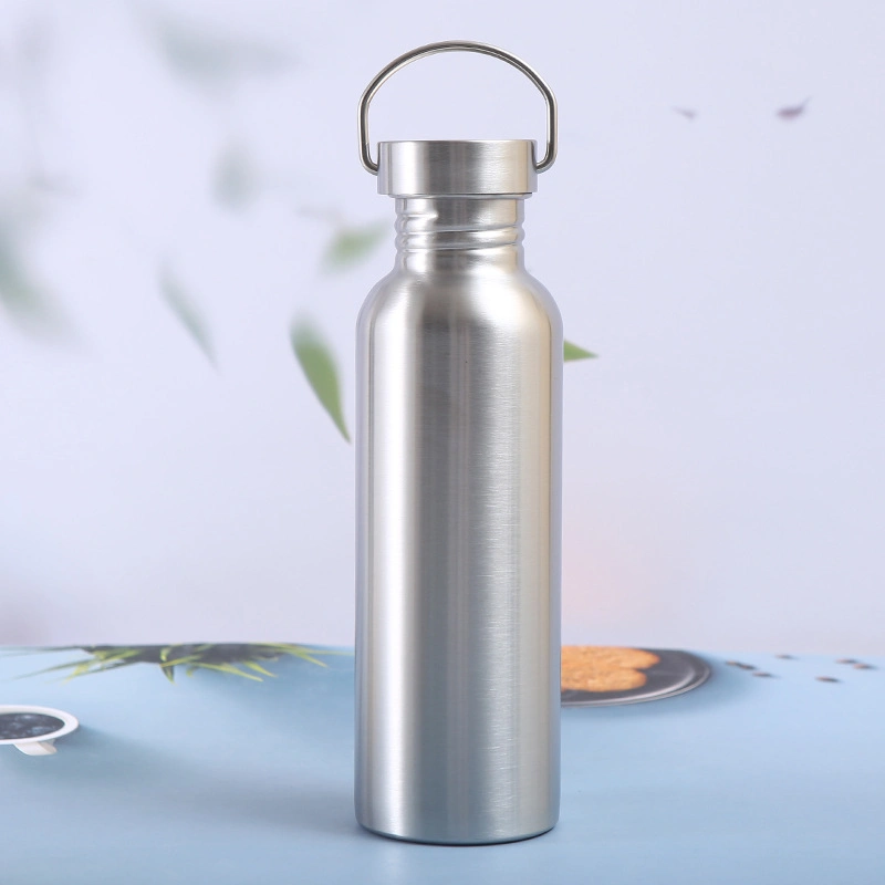 BPA Free Single Walled 304 Stainless Steel Travel Drinking Sports Water Bottle