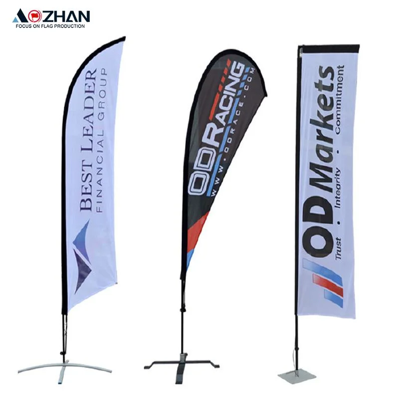 Werbung Feder Fahne, Blade Wind Fahne Banner, Strand Flagge Tropfenstange