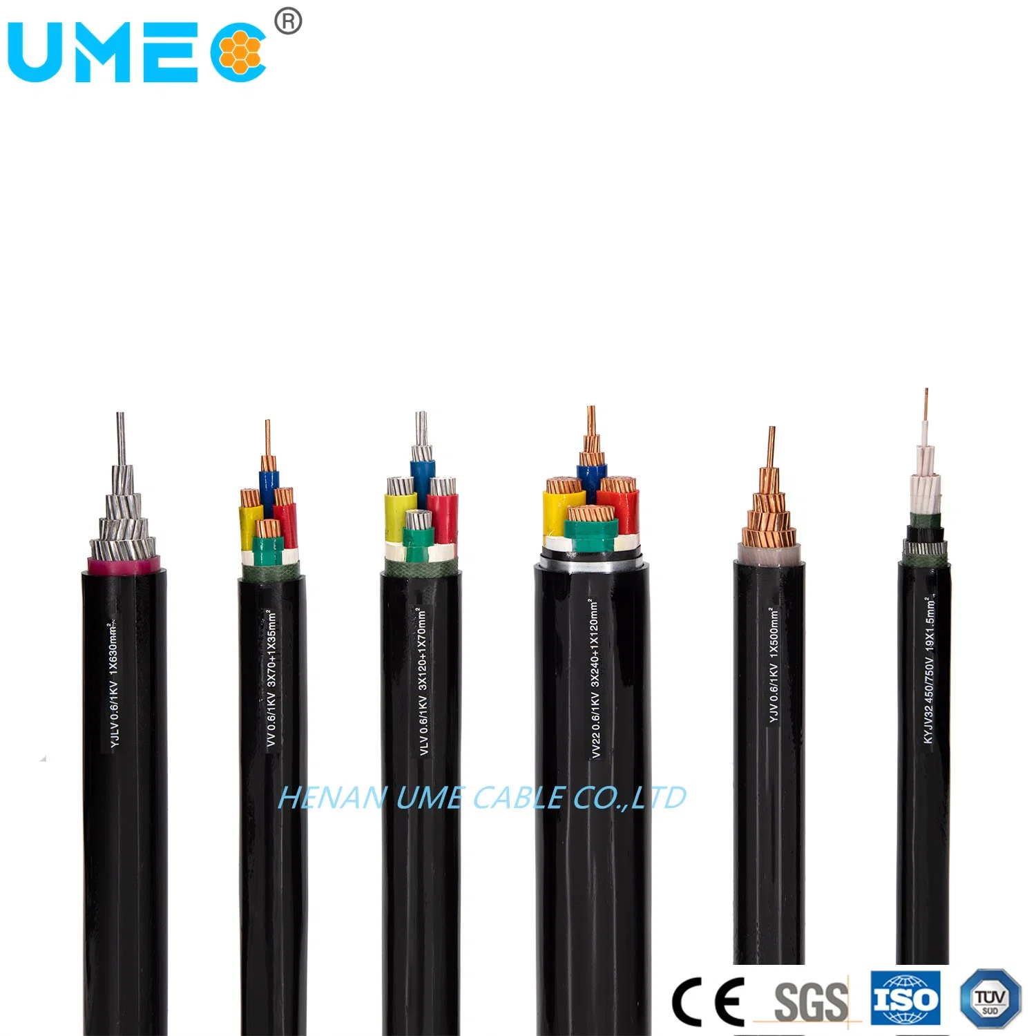 Electrical Wire Cable Mv 8.7/15kv Cu/Al Conductor PVC/XLPE/Sta/PVC Electric Power Cable