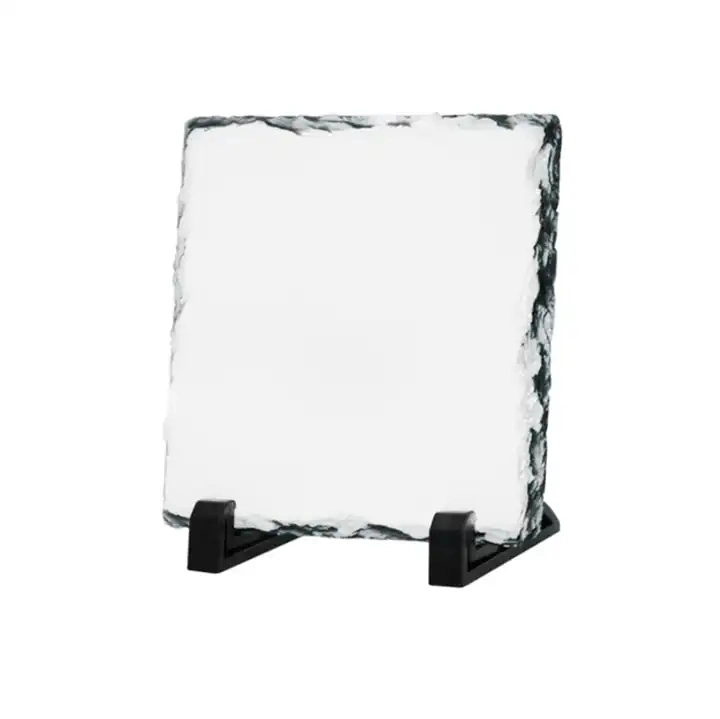 Square Rock Sublimation Pictures Printed New Products White Sublimation Rock Photo Frame