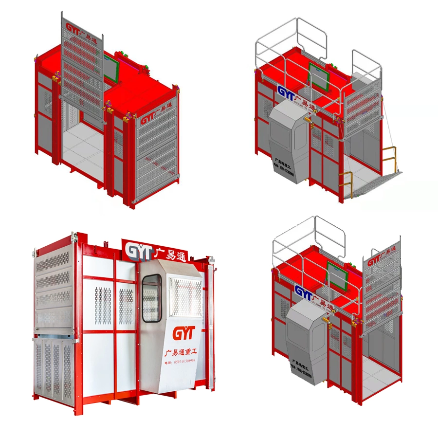 Painted/Galvanized Material and Passenger Lifting Machine in Building Construction Lift