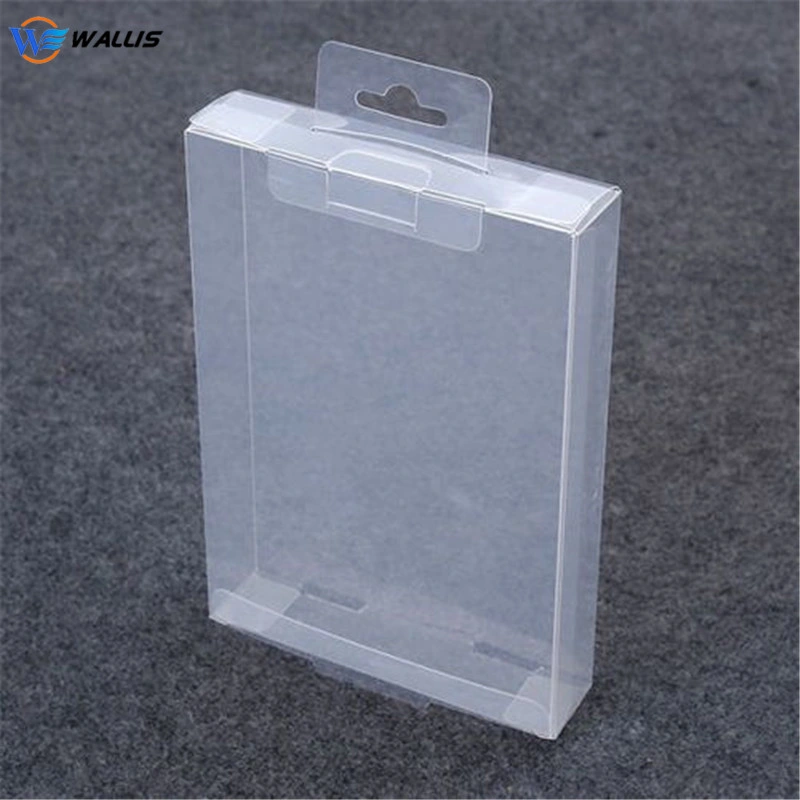 Customized PVC PP Pet PS Polypropylene Plastic Gift Blister Packaging Folding Box with Handle