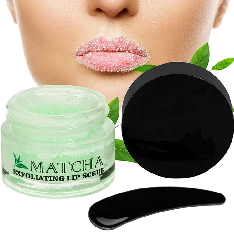 OEM/ODM Tratamiento Hidratante té verde matcha exfoliante azúcar exfoliante labial