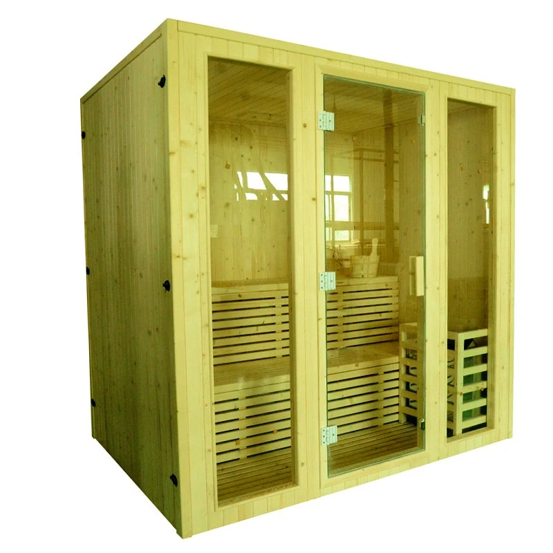 Casa de Banho Sauna a Vapor de Madeira, Sala de Sauna para Bagagem Moda Nudist, Mini Exterior (SR118)