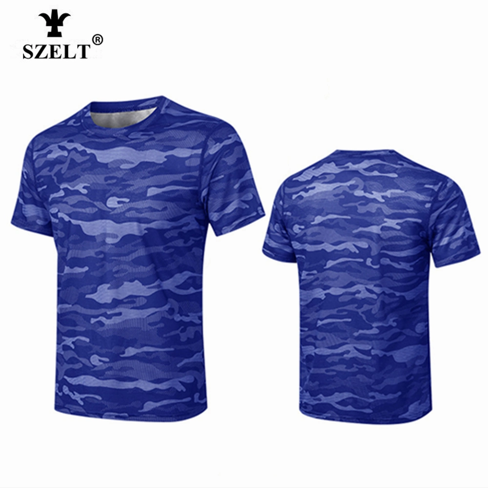 Custom Sports T-shirt Quick Dry Gym para homem Running Fitness Imprimindo roupas casuais de verão