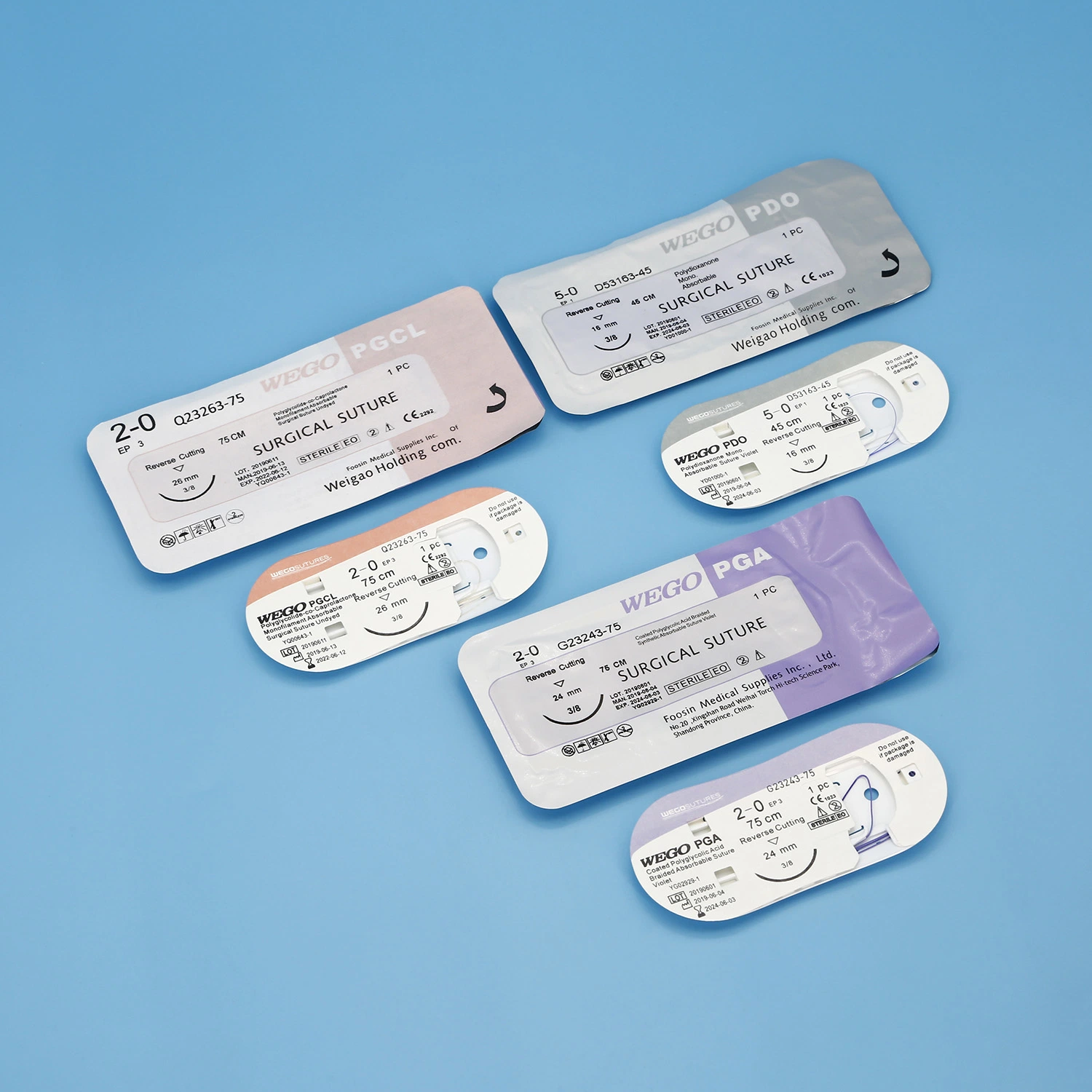 Wego Brand Violet Pdo Surgical Suture Products