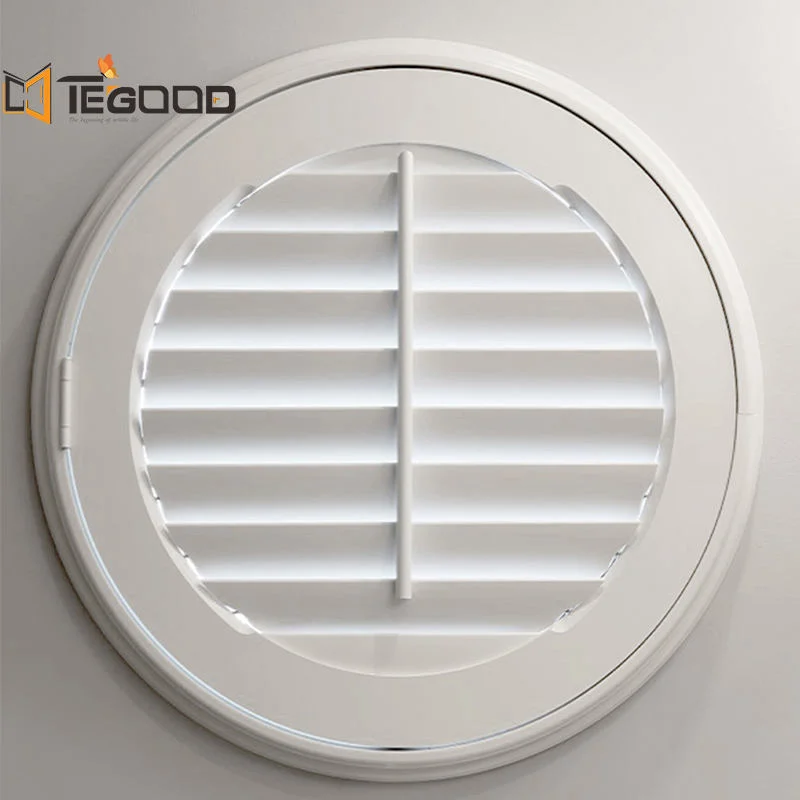 Professional Custom-Made Window Special Shapes Small Round Circular Window Shutter for Sale