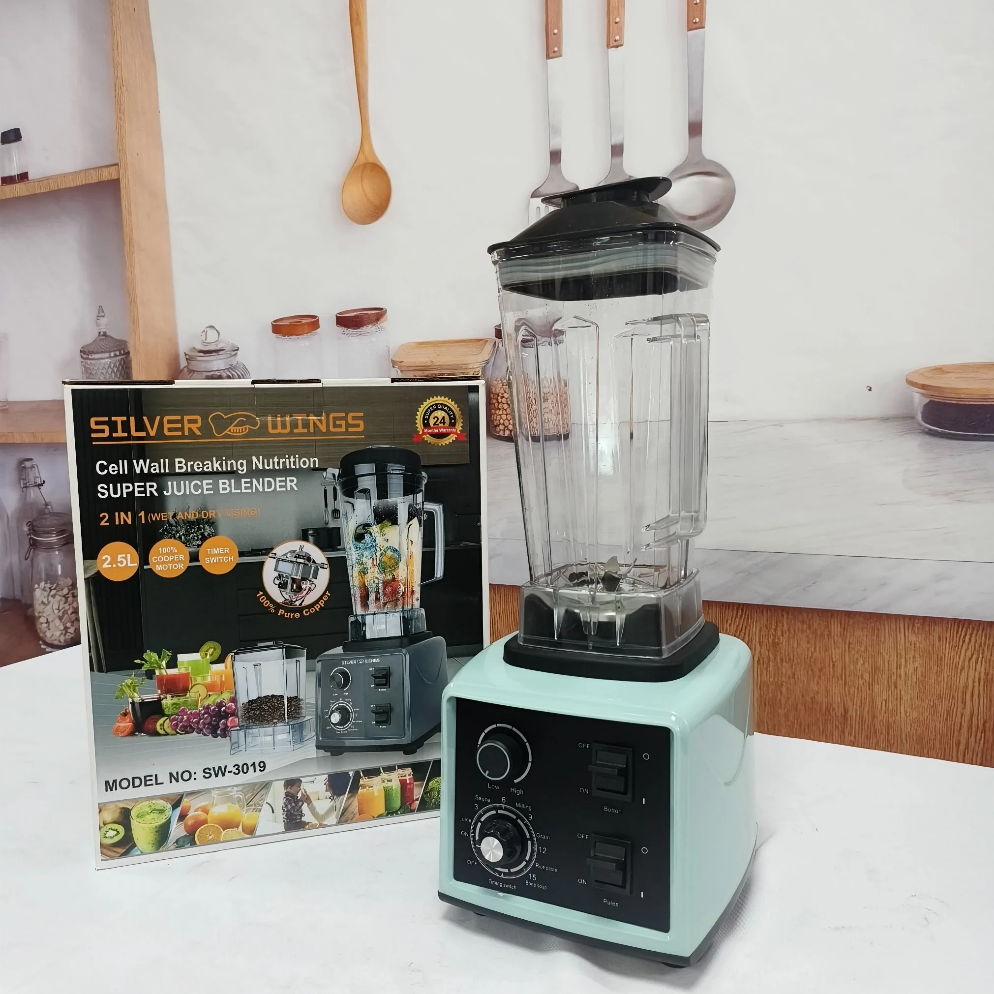 Home Multi-función eléctrica Alta velocidad Baja ruido Cocina licuadora batidora