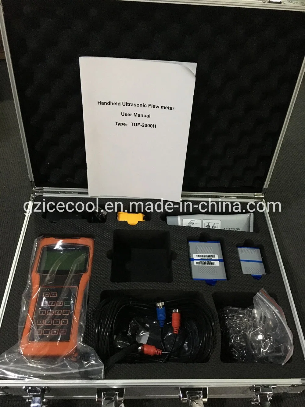 Dn50 ~ Dn700mm Handheld Ultrasonic Flowmeter Tuf-2000h Ultrasonic Portable Flow Meter