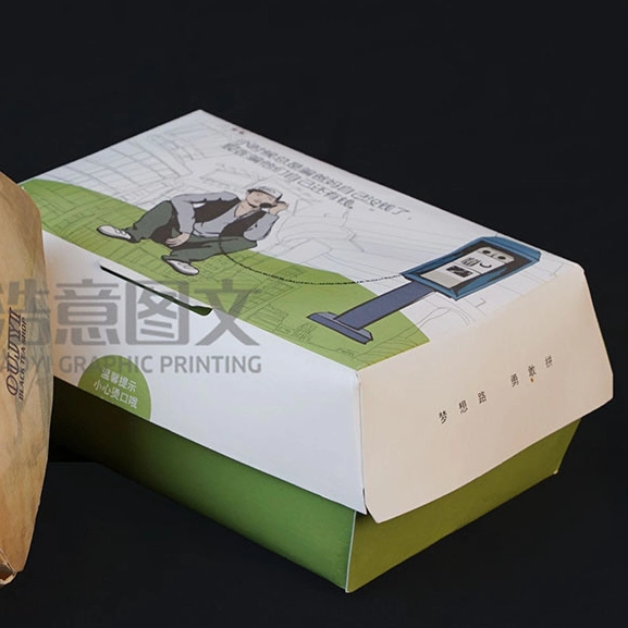 China Wholesale Paper Packing for Printed Food Box Hamburger Packaging