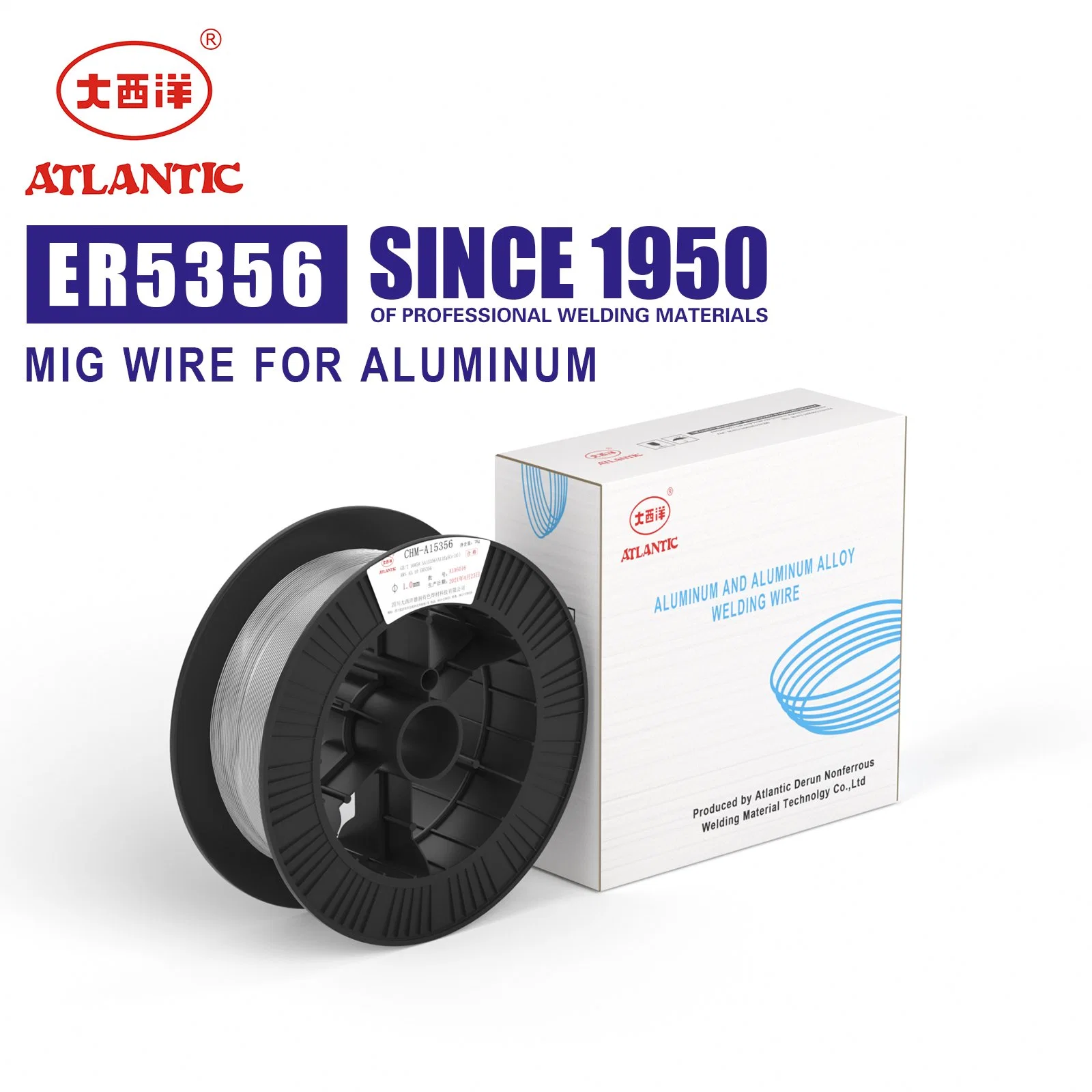 Atlantic 2.4mm Er5356 câble de soudage MIG non ferreux pour moto auto Électroaimant industriel