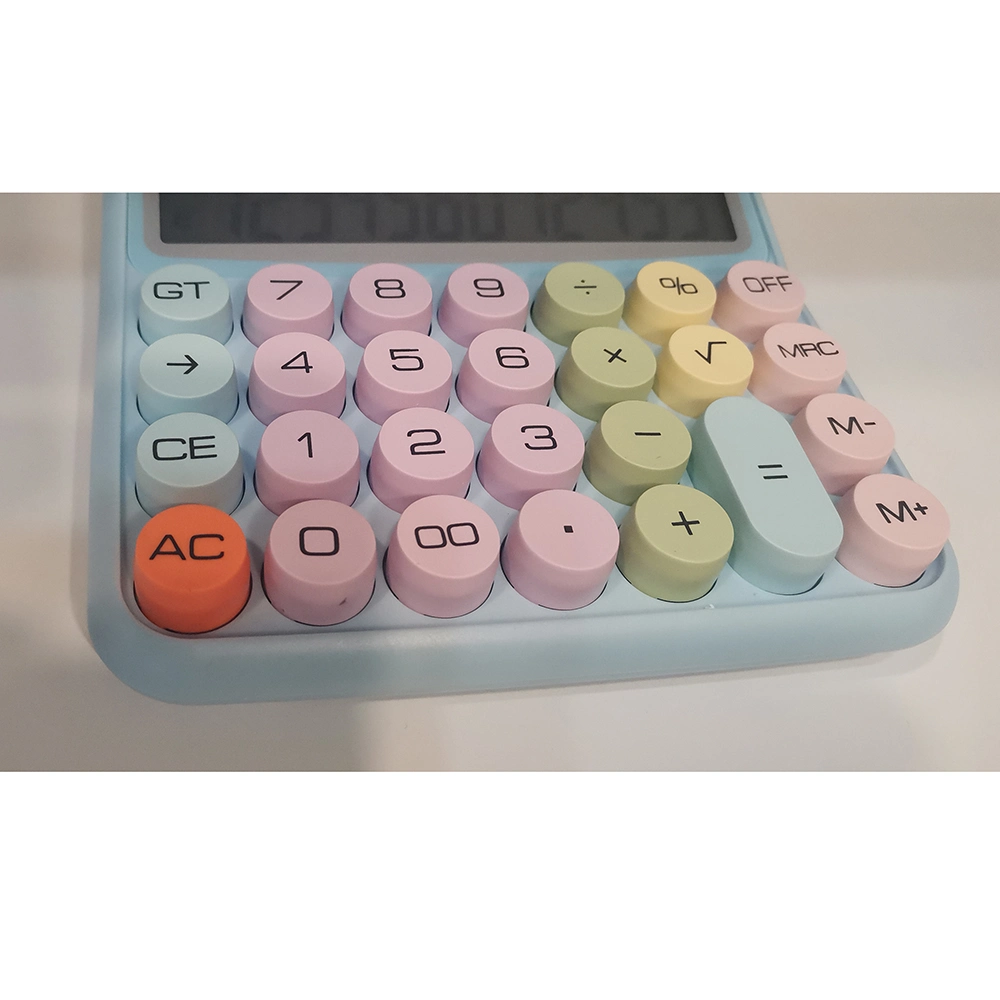 Macarone Tableau 12 chiffres calculatrice grand écran promotion et cadeau Noël